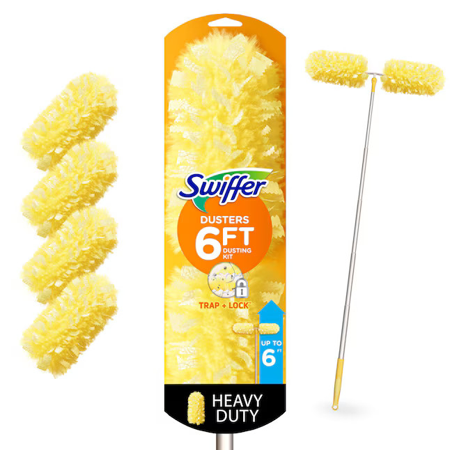 New Swiffer Dusters Cleaning Kit w/ 6ft Extendable Pole + 4 Refills