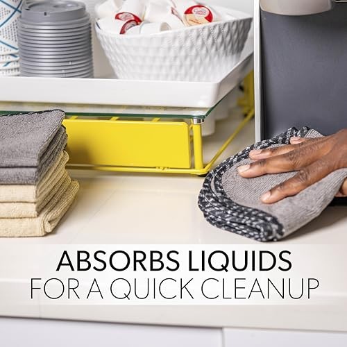 AllSwipe Multi-Purpose Microfiber Towels for Cars, Microfiber Cleaning 6 Pack