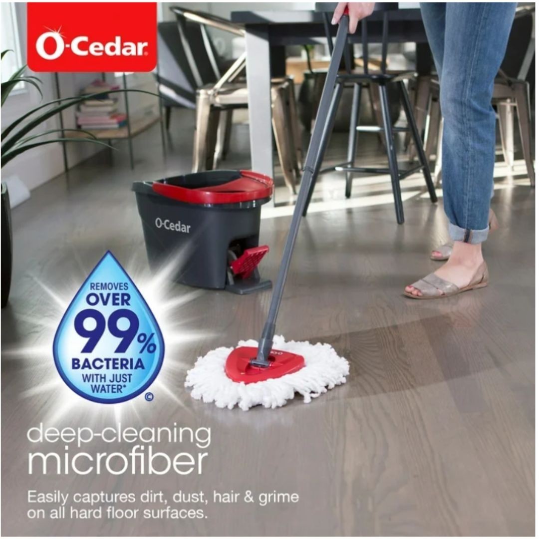 EasyWring Microfiber Spin Mop with Bucket System