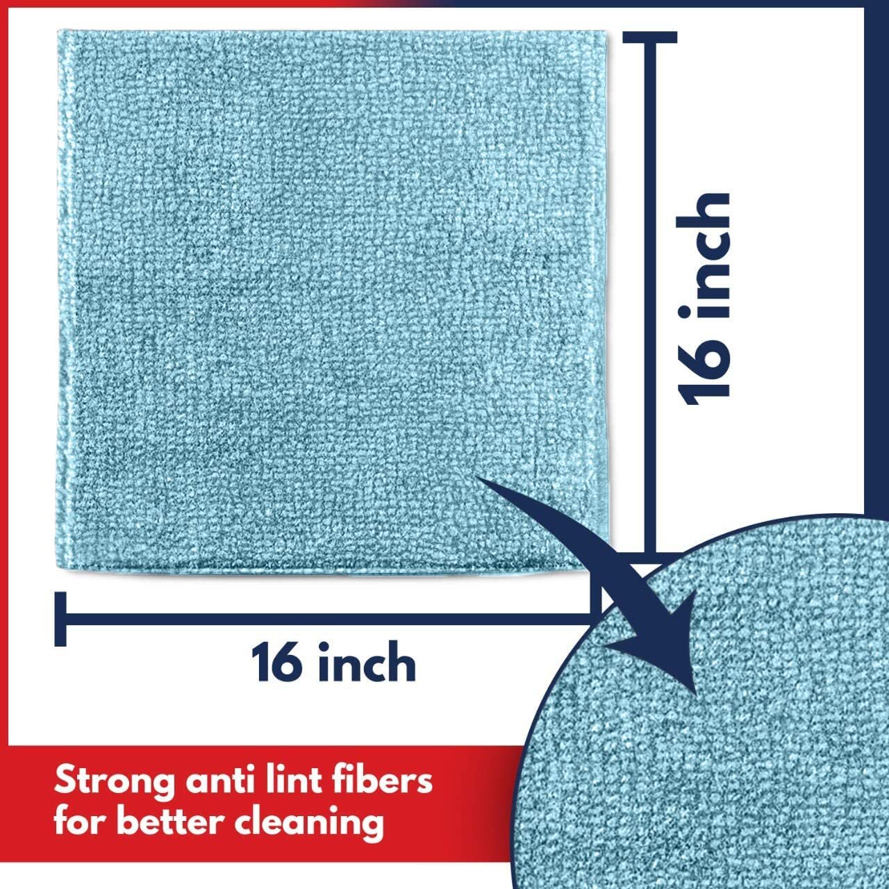 12 Pack Microfiber Cleaning Cloth 1200 Washes Ultra Absorbent Towels for Car