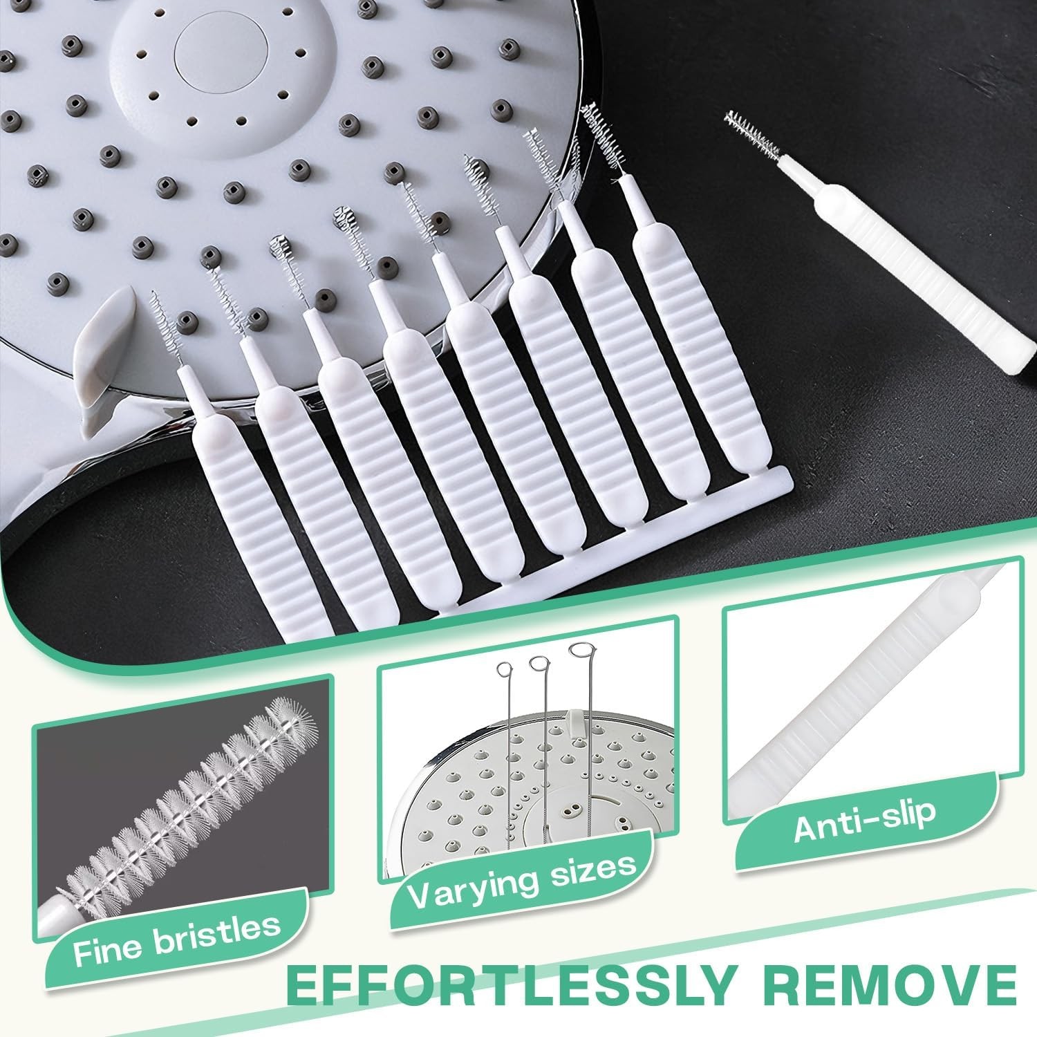 20PCS Shower Head Cleaning Brush,Tiny Brushes for Cleaning Shower Head,Gap Hole