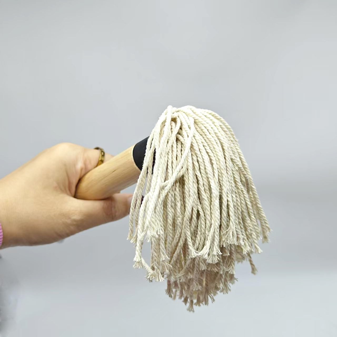 Basting Mops Brush Set for BBQ Grilling 15.5″, 2 Handles+6 heads+1 brush
