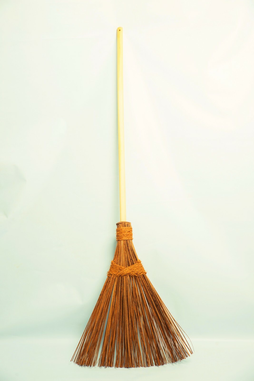 Soft Stiff Sweeping Yard Brush Outdoor Garden Cleaning Broom Wooden Handle ikel