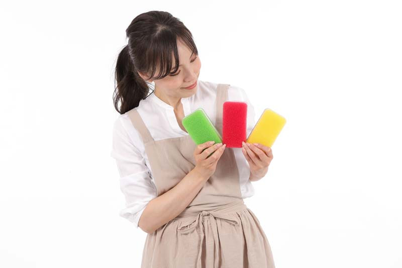 Duskin kitchen sponge antibacterial type 3 colors 9 pieces set Japan