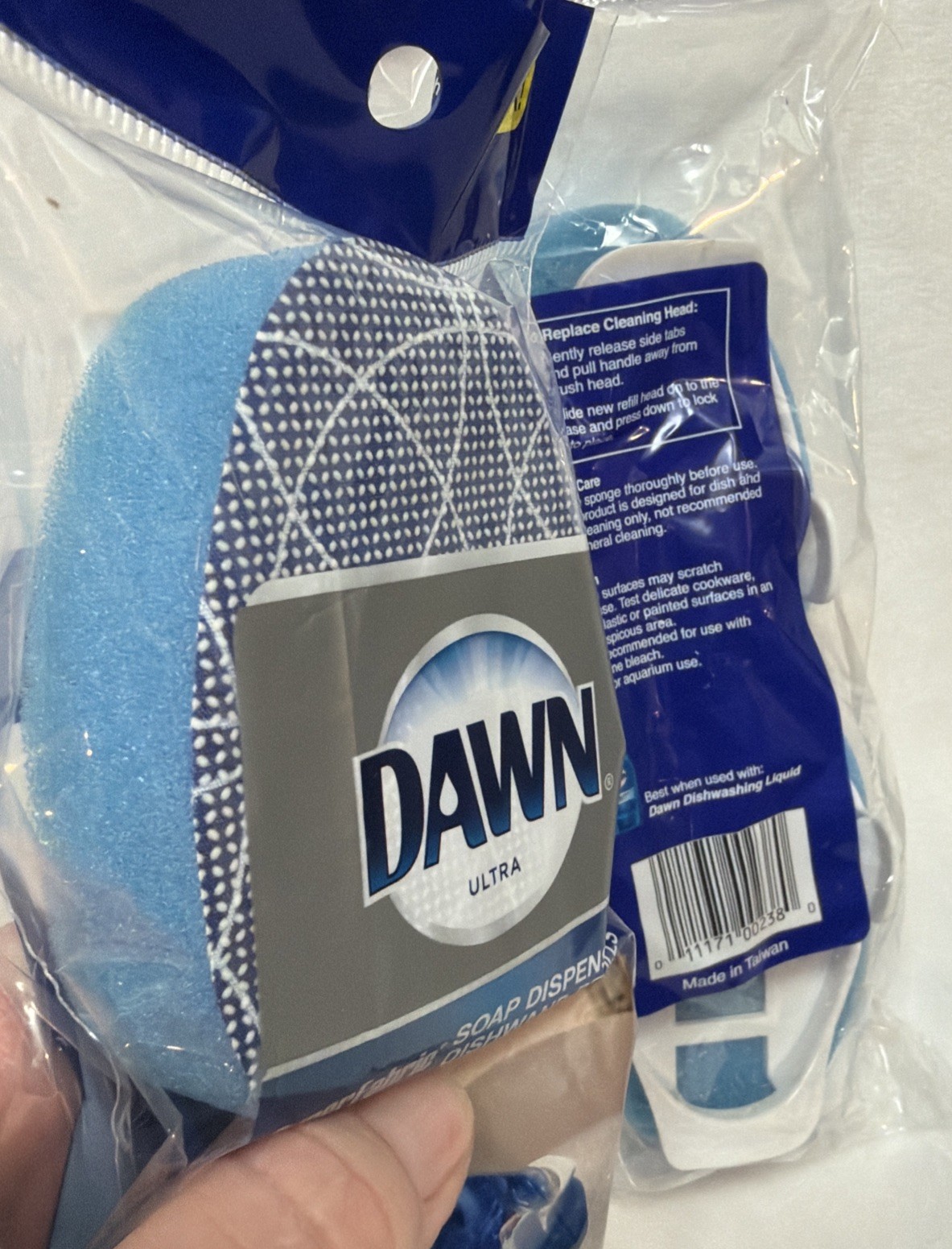4 NOS Dawn Ultra Refill SuperFabric Sponge Scrubber for Trigger Soap Dishwand