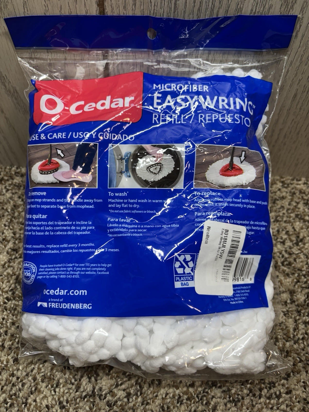 O-Cedar Micro Fiber Easy Wring Refill. NEW!