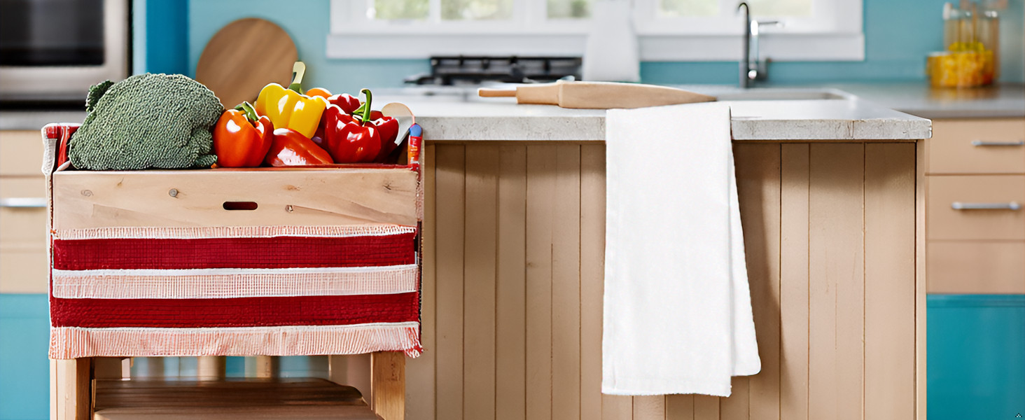 White Kitchen Towels, 10 Pack, 100% Cotton – 20 x 30, Soft and Functional