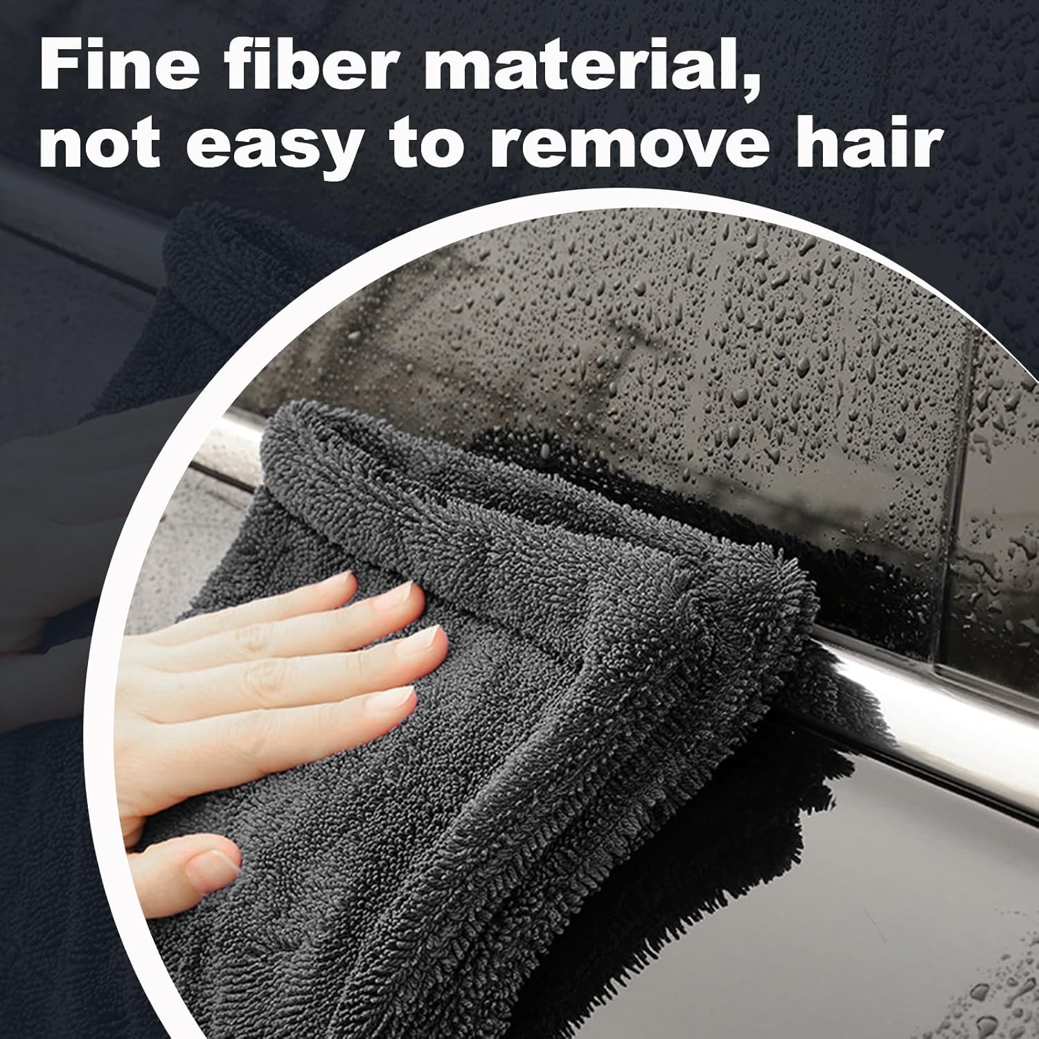 2-Pack Car Drying Towel (28″ x 36″),1500 GSM Double Sided Microfiber Towels for